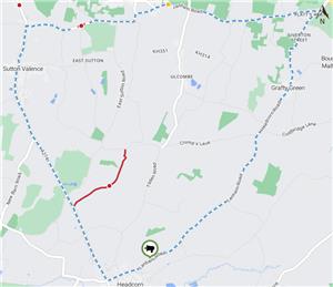 South East Water - Temporary Road Closure - Chartway Street, Sutton Valence - 13th January 2025 for 2 days